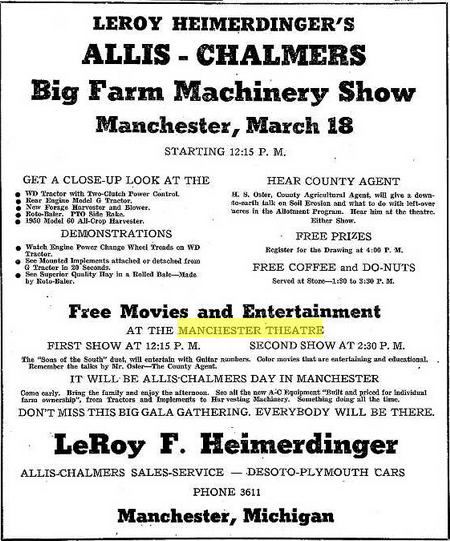 march 1950 ad Manchester Theatre, Manchester